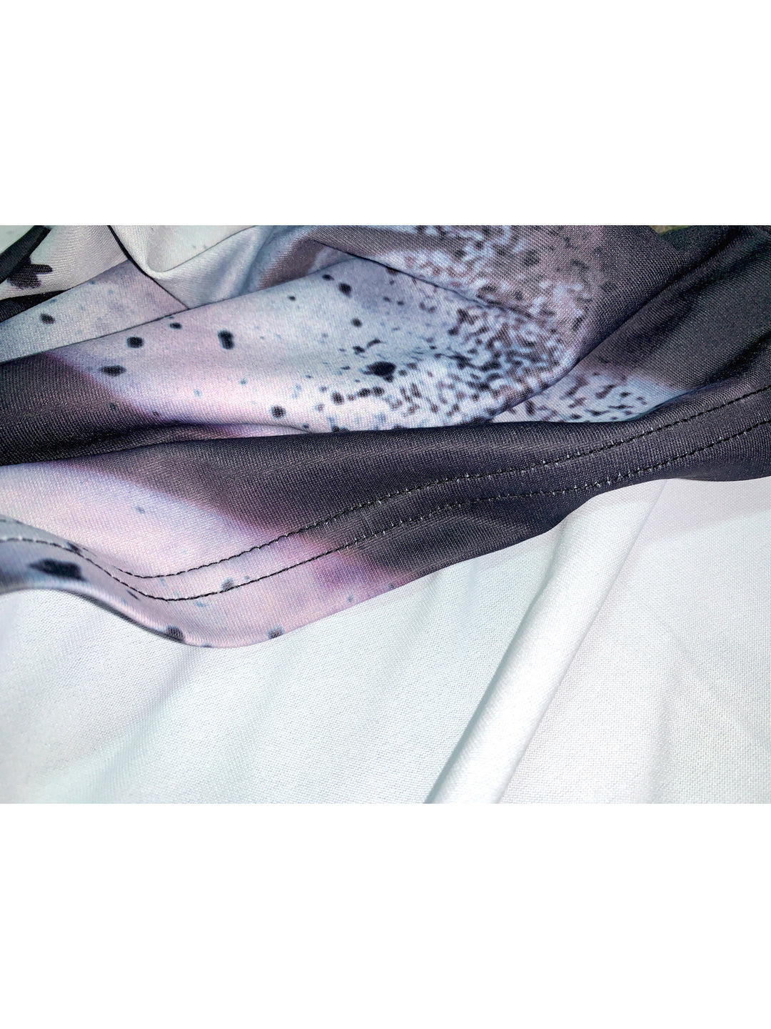 DEADENDKIDS RIOT GRAFFITI fitted maxi dress — close modeled view