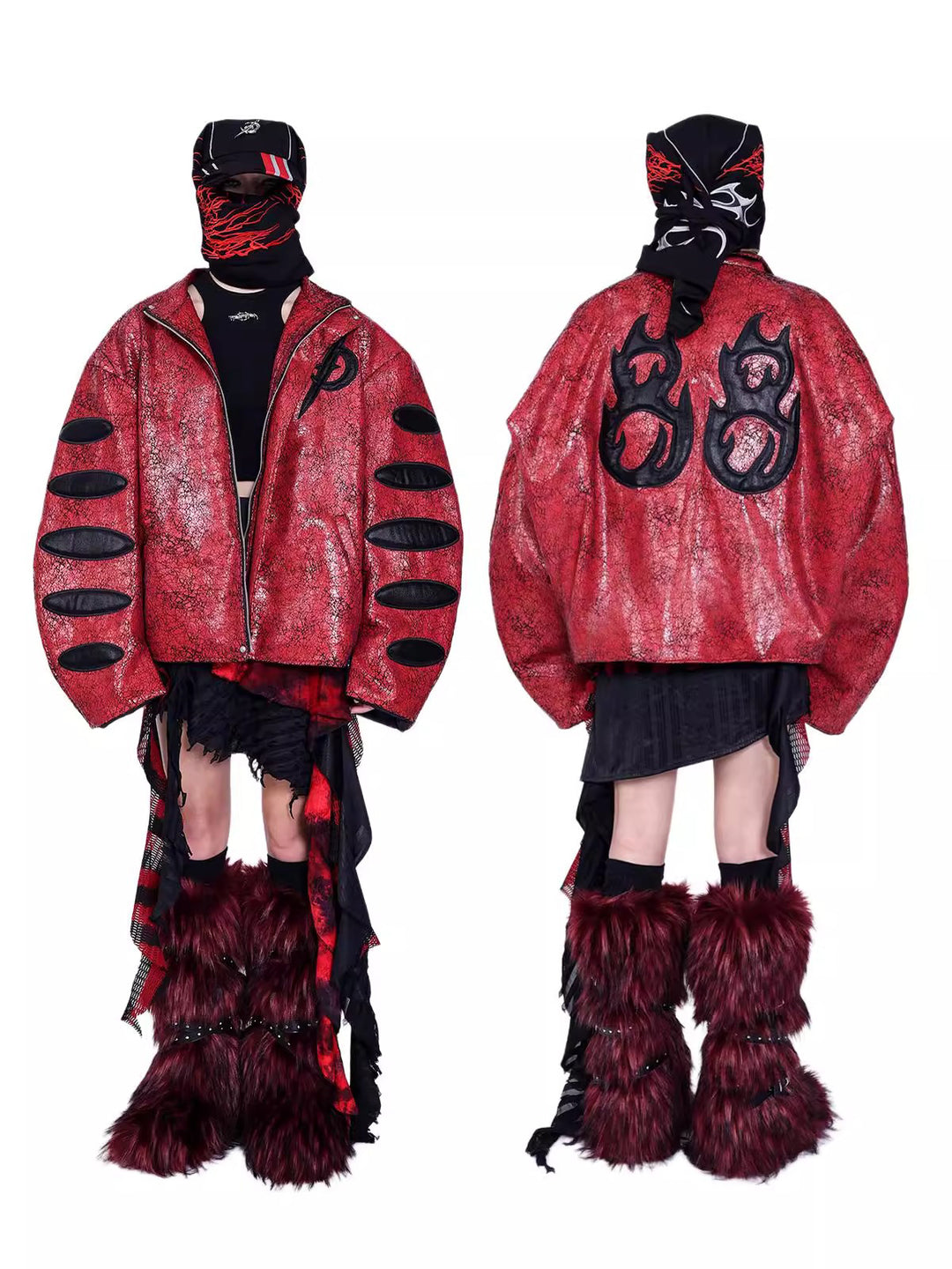 ELECTRIC MOON CRACKED LEATHER JACKET