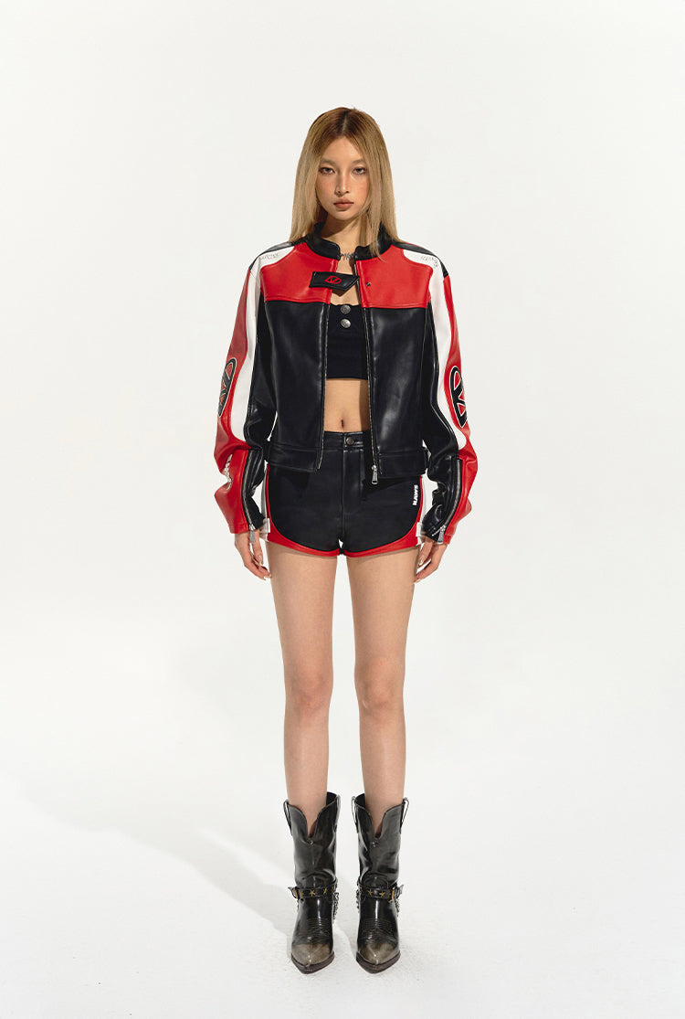 NAWS Short Leather Motorcycle Shorts