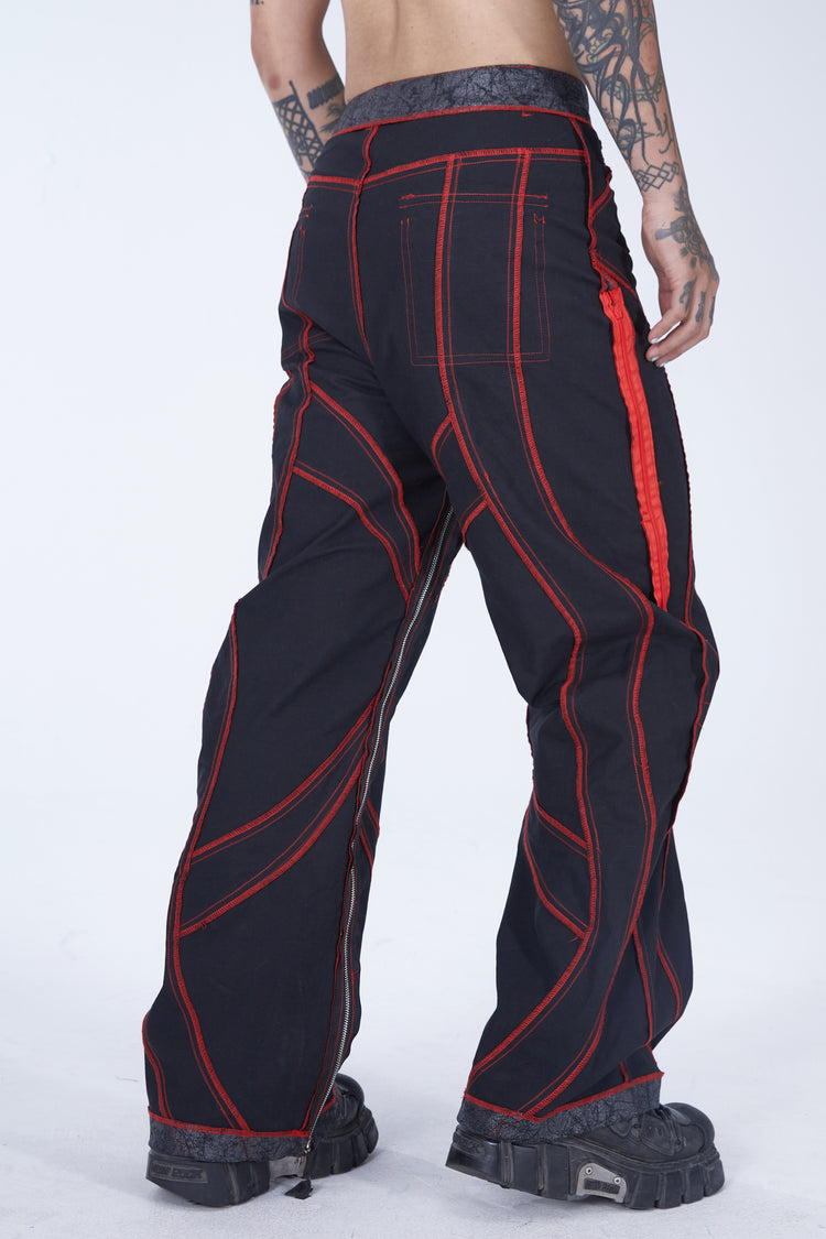 EMBRYO STRUCTURE convertible bustier & wide-leg pants — additional product detail view