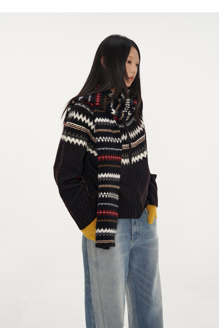 NAWS FAIR ISLE wool-alpaca cardigan — catalog view showing the design and silhouette
