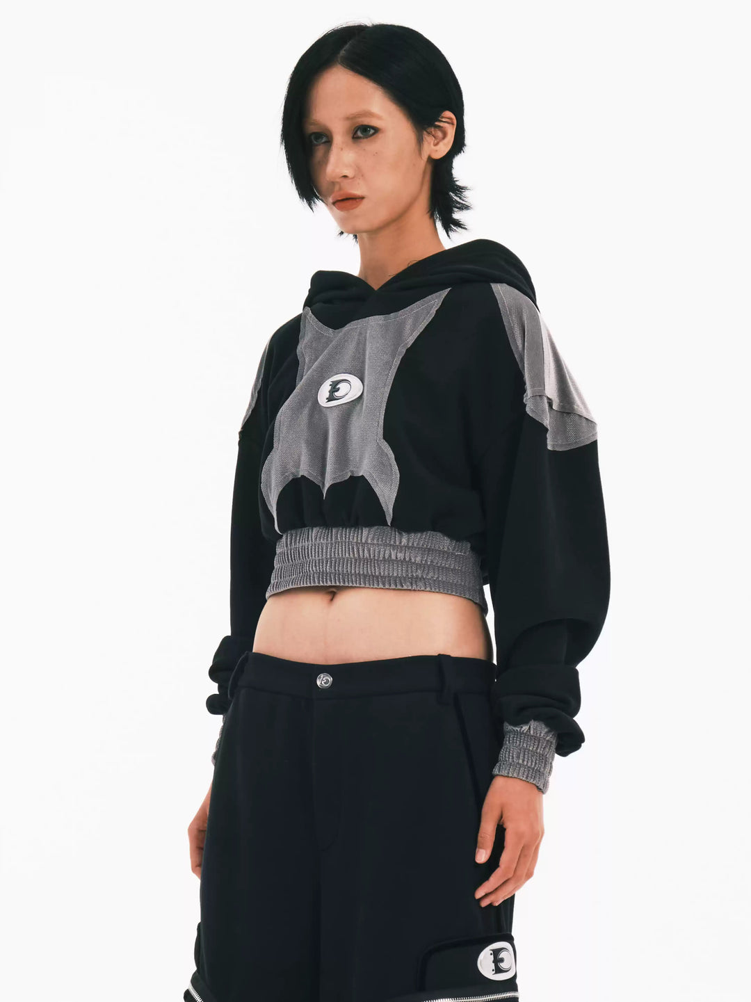 EMBRYO GUARD CORE cropped graphic sweatshirt — alternate product presentation
