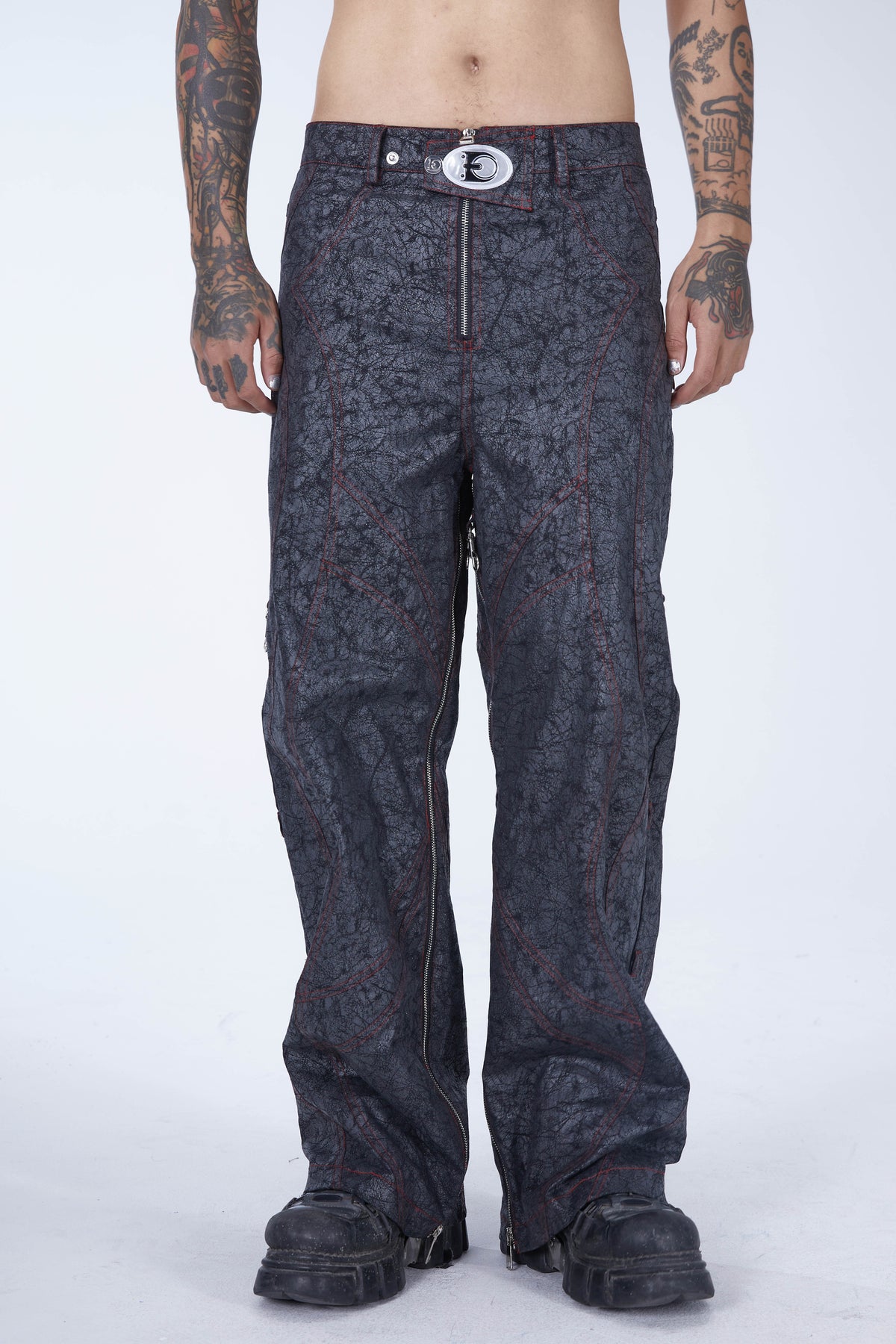 EMBRYO STRUCTURE convertible bustier & wide-leg pants — additional styled view