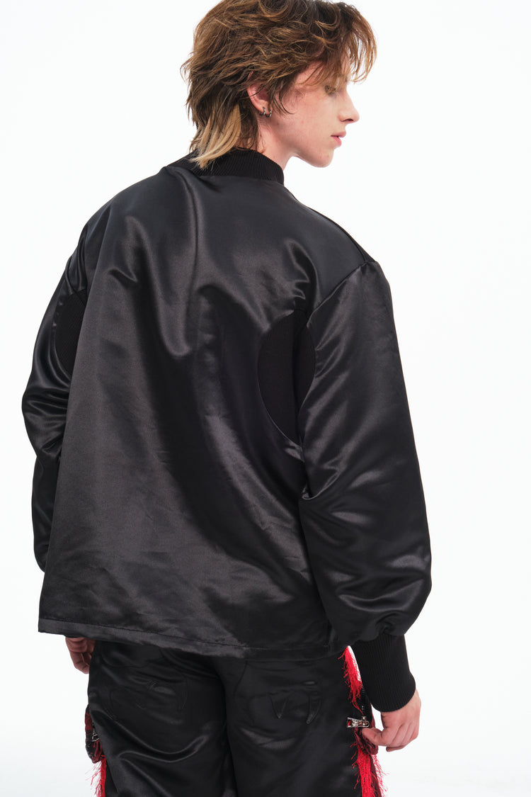 EMBRYO IMPACT SHIELD padded sweatshirt — alternate modeled angle