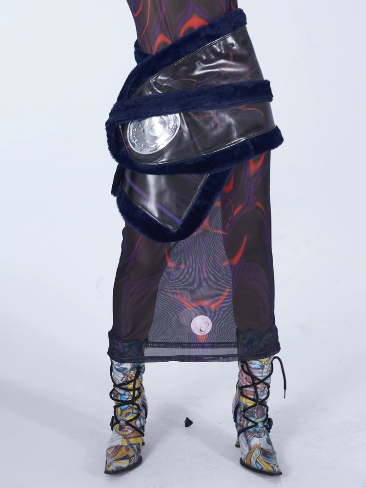 EMBRYO RITUAL WRAP convertible skirt & bustier — front product presentation