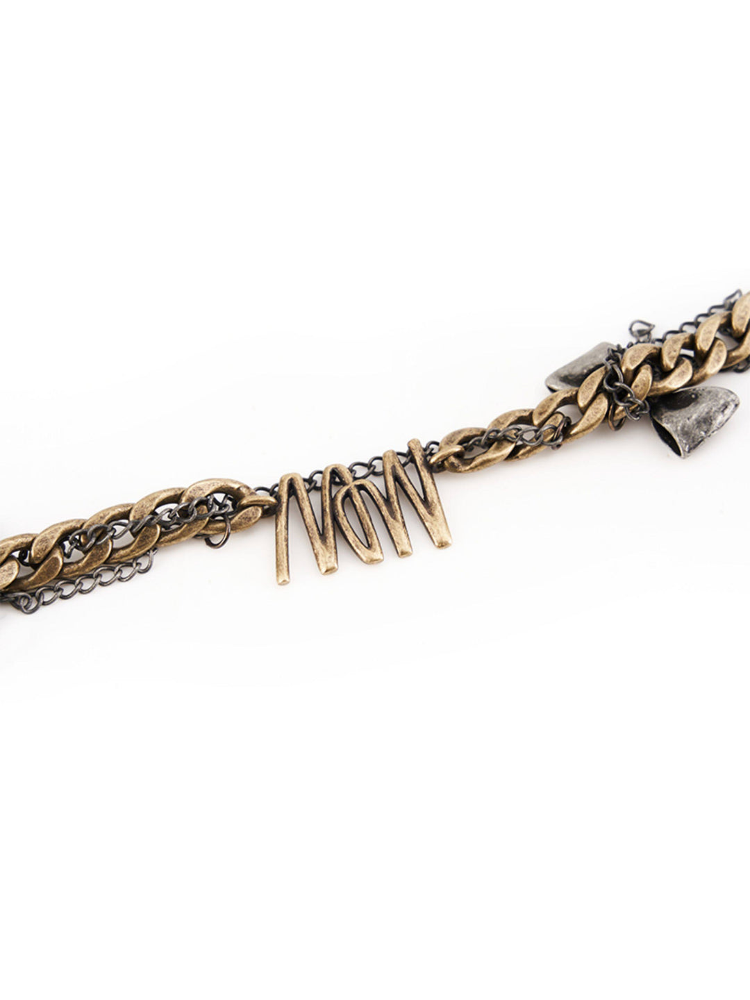 NAWS DIESEL WRAP antique chain necklace — cleaned hero collage showing the complete design