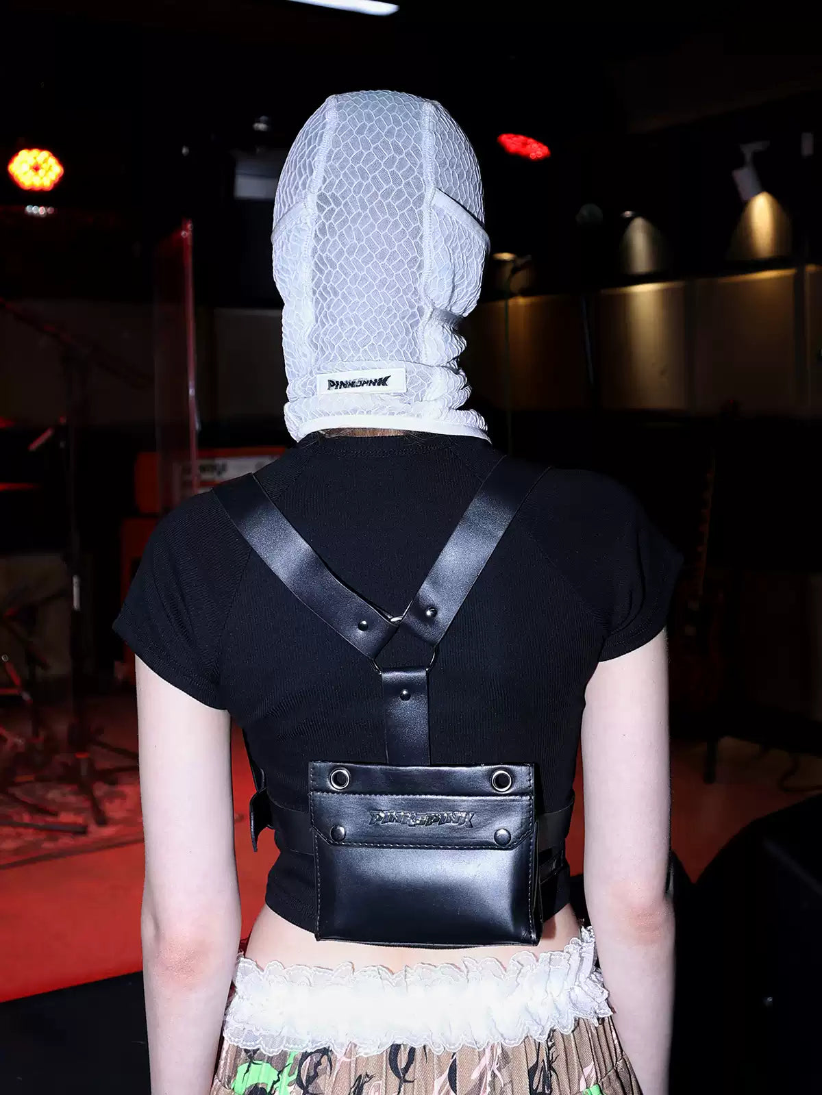 PINKSPINK ELECTRIC MOON mesh balaclava — alternate gallery view showing the design details