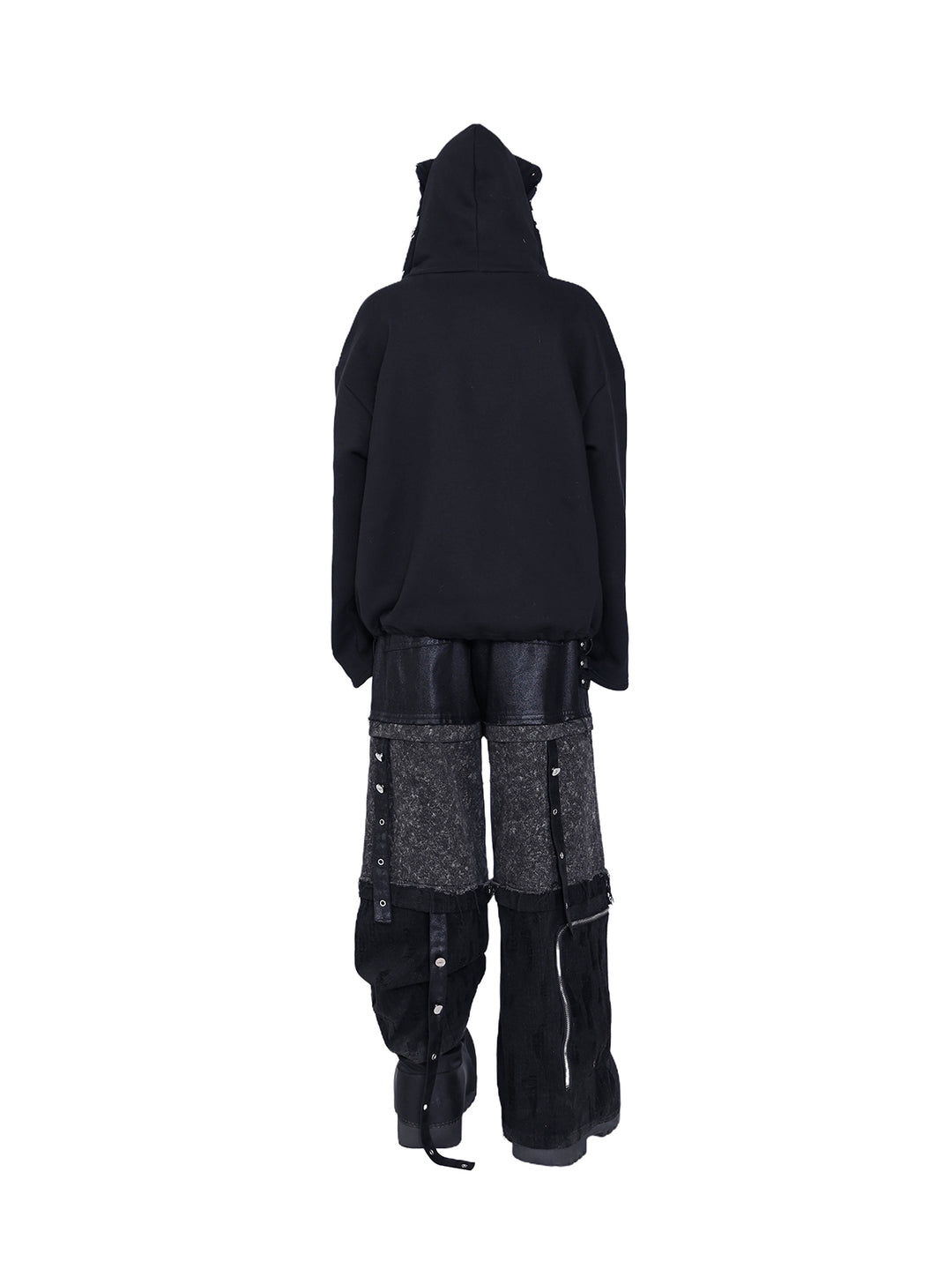 MASK DECOMPOSITION Y2K HOODED SWEATSHIRT