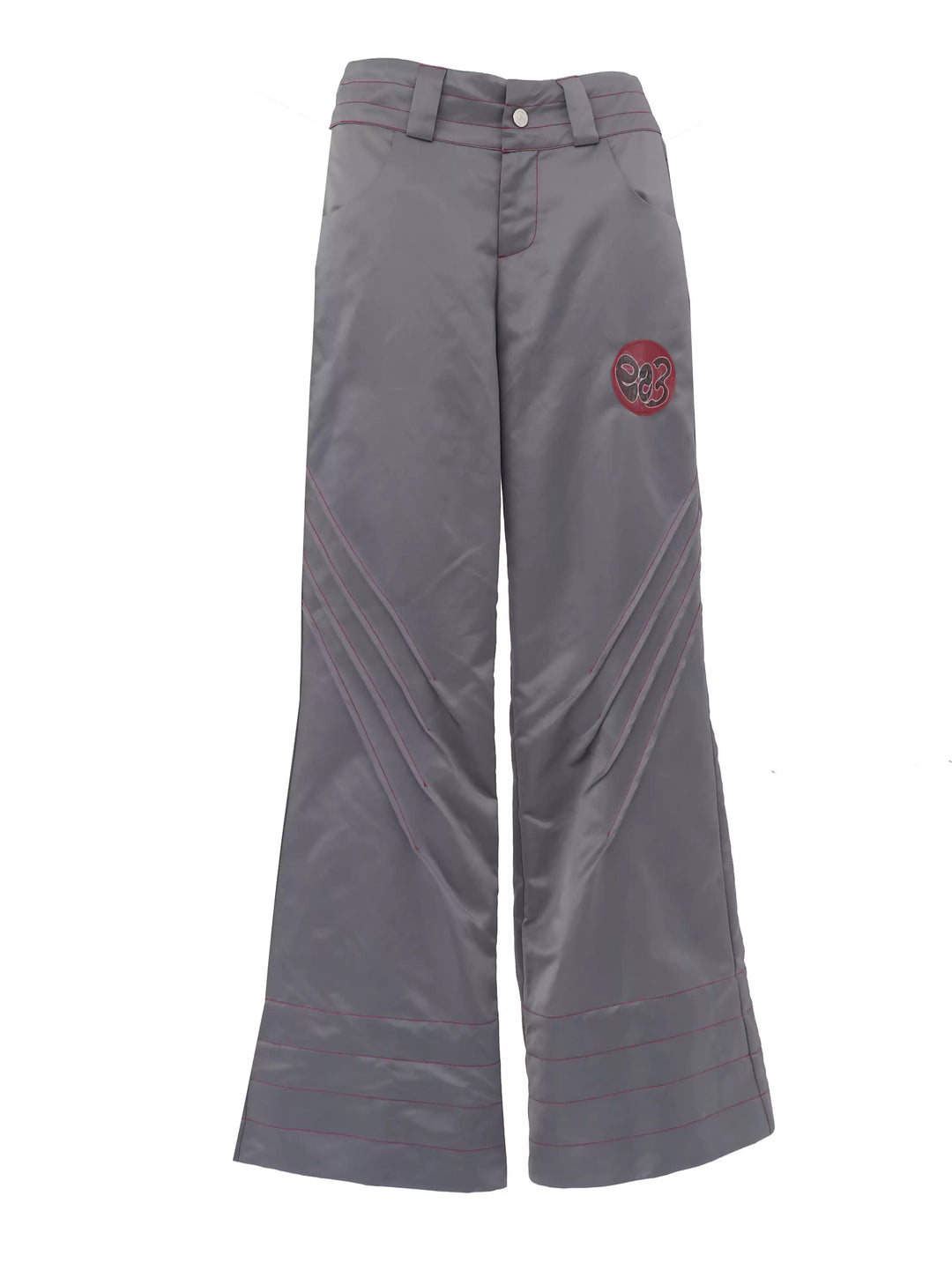 EMBRYO STARSHIFT ruched 3D-effect pants — alternate styled presentation