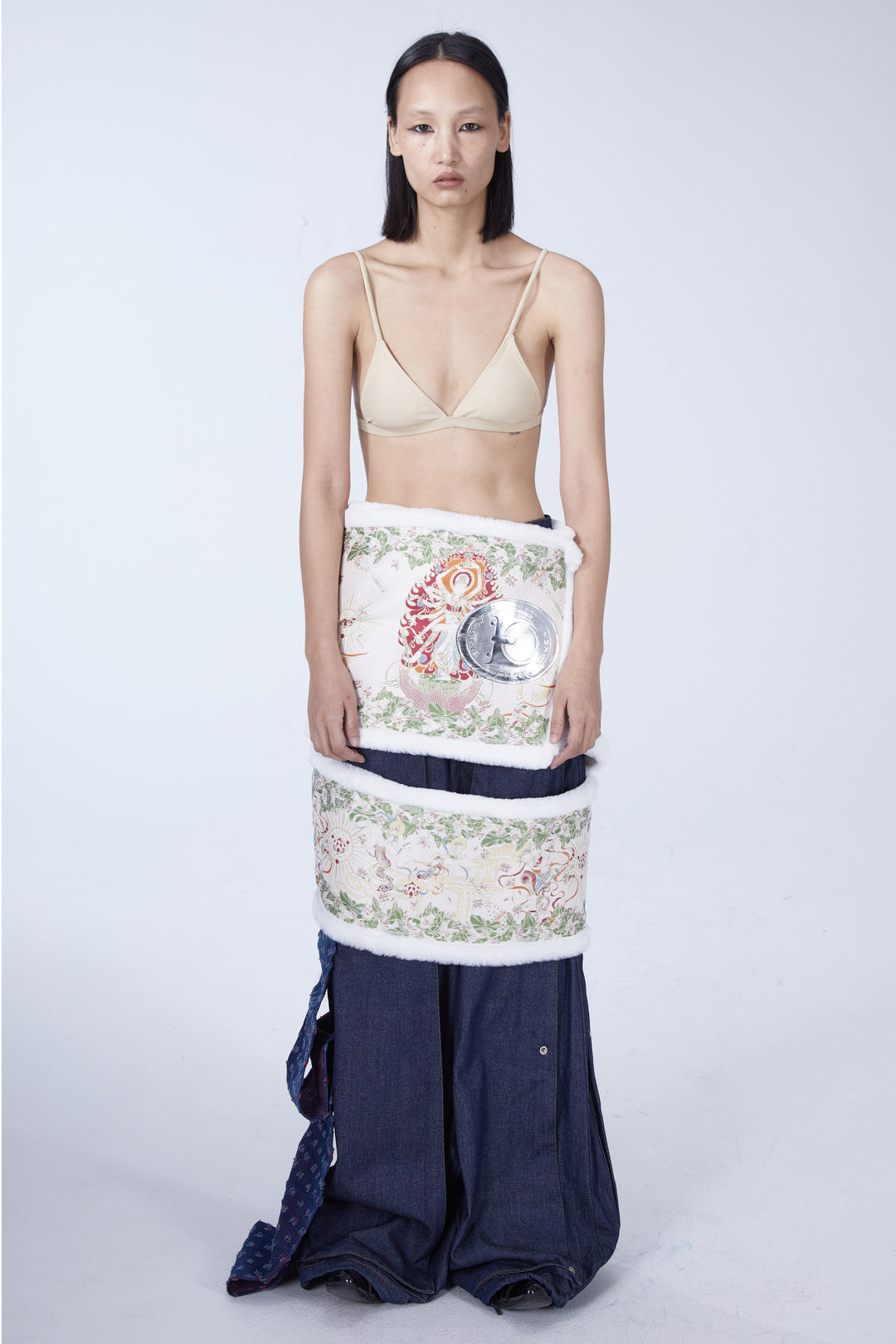 EMBRYO BONE COURT convertible padded dress — alternate modeled angle