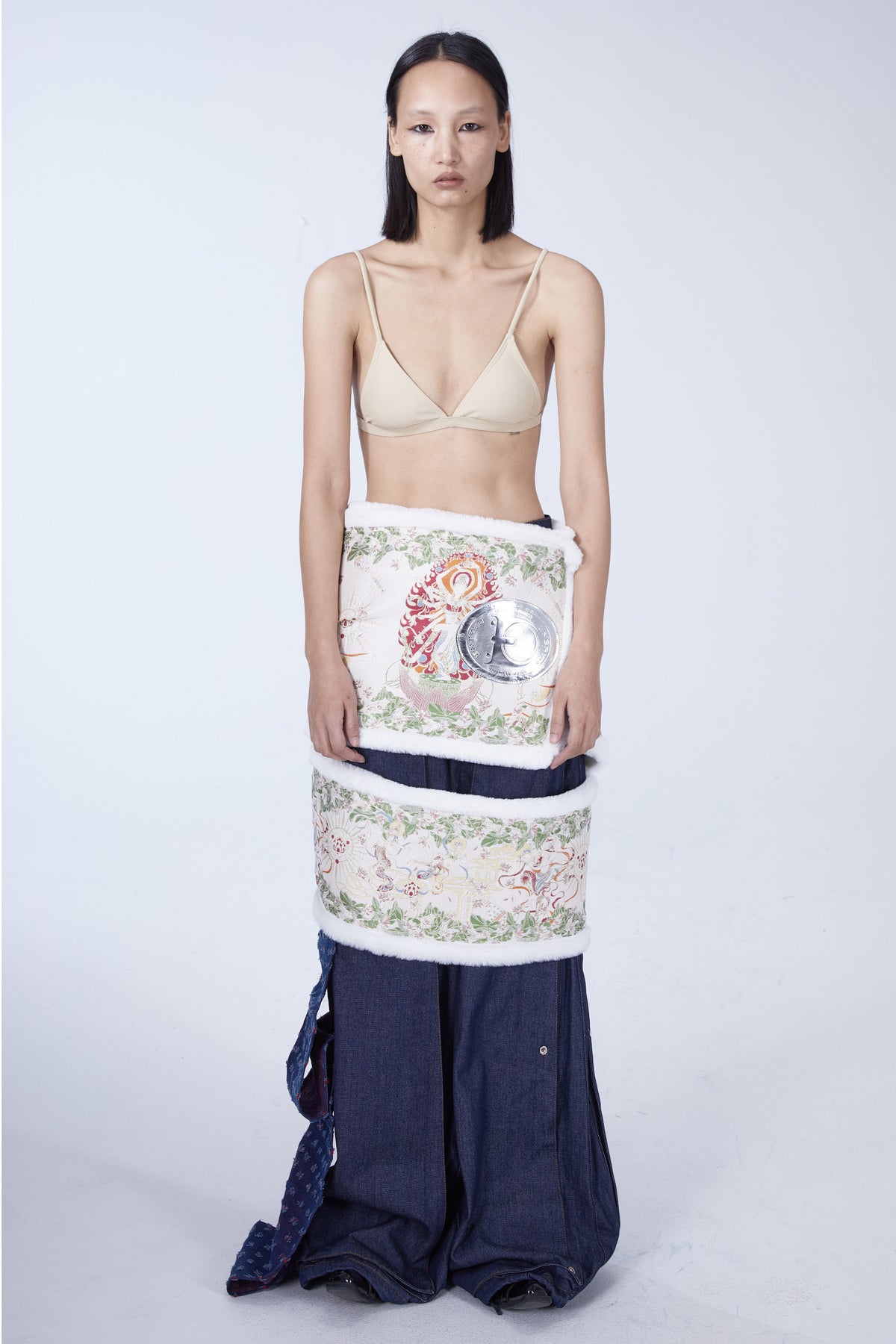 EMBRYO BONE COURT convertible padded dress — alternate modeled angle