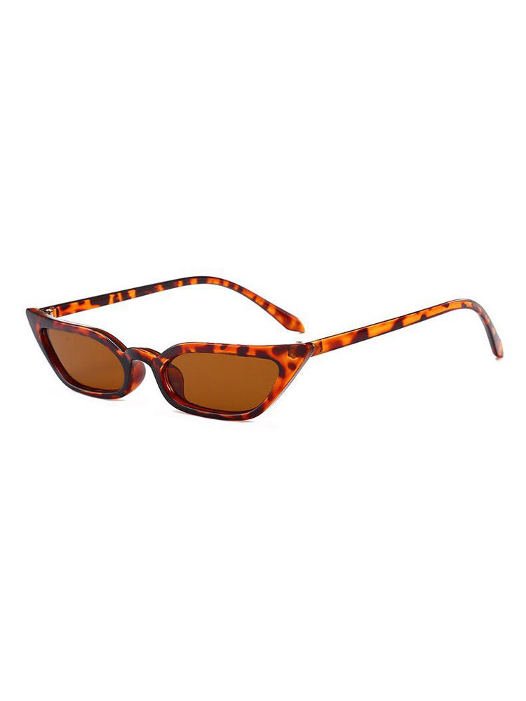 MSPACE WIZARD EYES cat-eye sunglasses in leopard, solo product view
