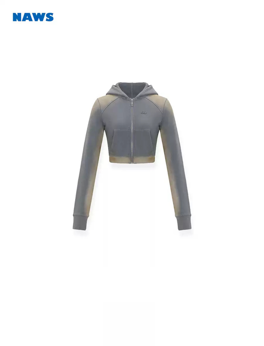 NAWS ROYAL BLUE MUD-DYED ZIP HOODIE JACKET