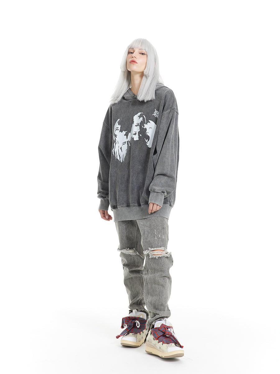 BANDITK washed hoodie - Dragon Star