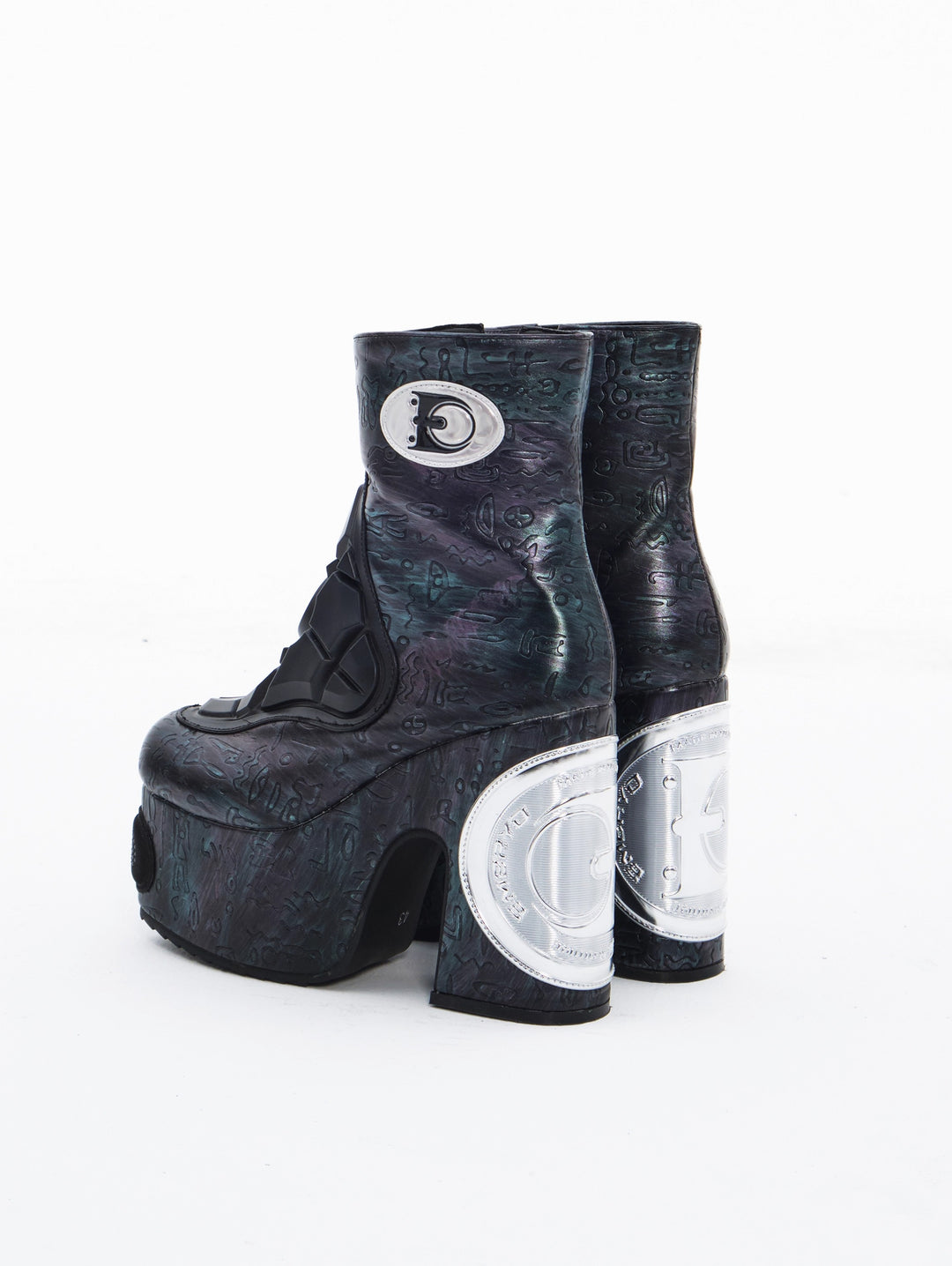 Embryo Project Oracle High-Heeled Platform Leather Boots