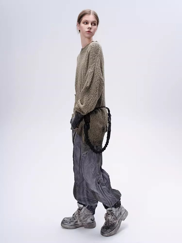 ARTEMIS dirty dye wasteland territory sweater