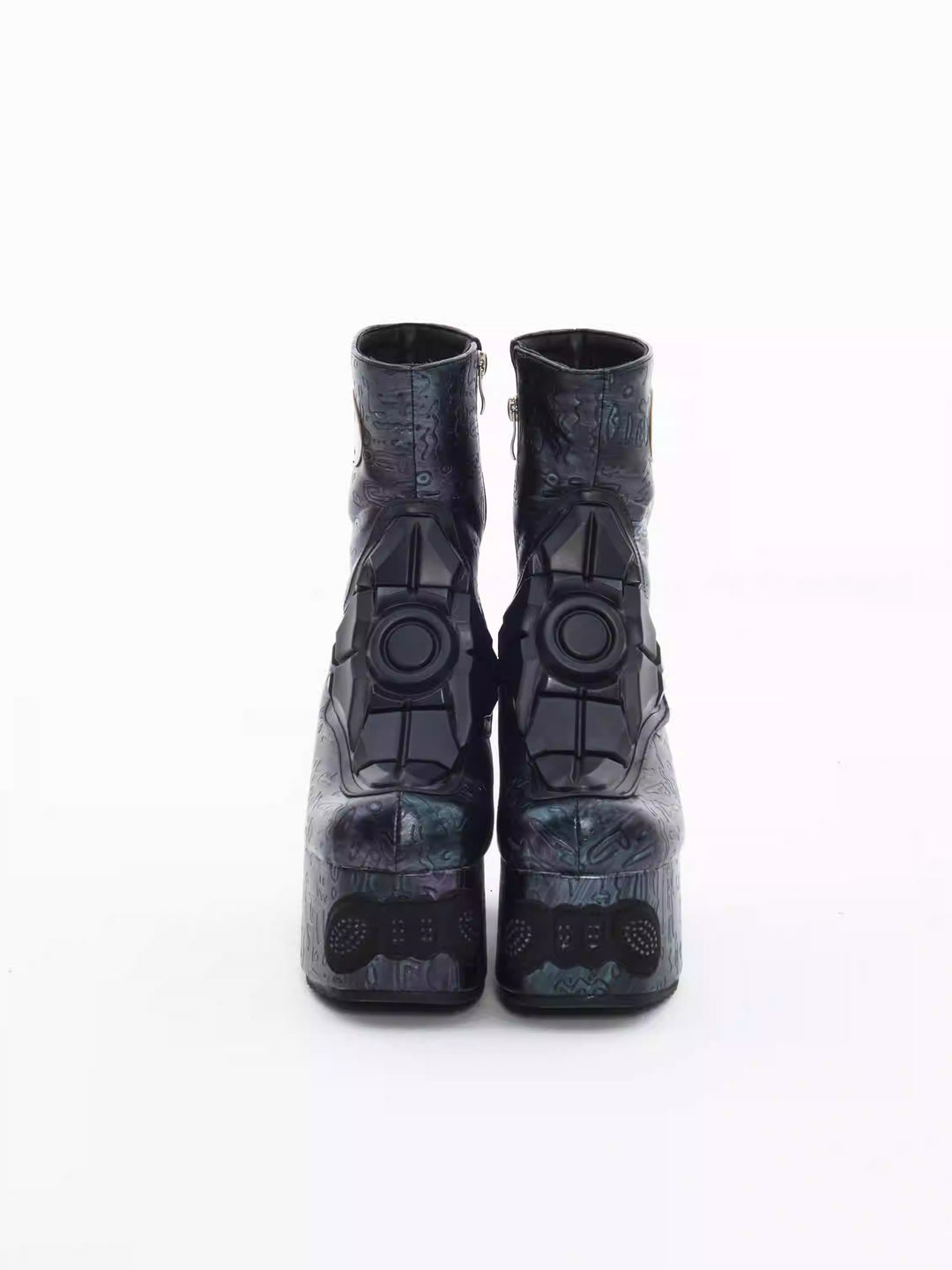 Embryo Project Oracle High-Heeled Platform Leather Boots