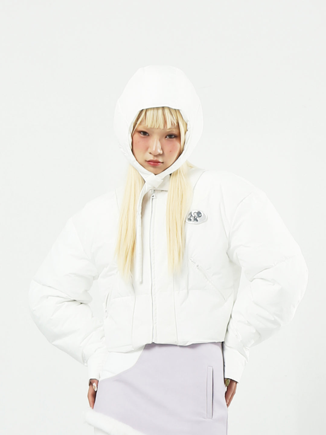 WHITE LAMB padded jacket - Dragon Star