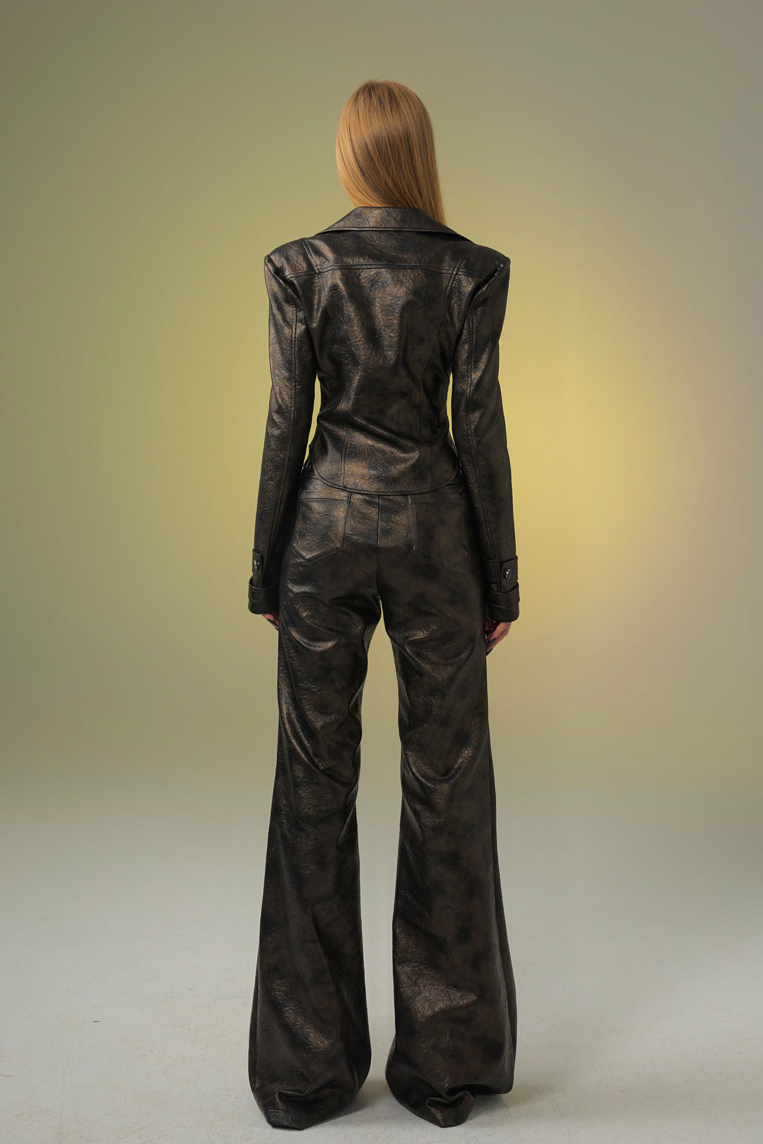 RUST & METAL waist-fitting leather suit - Dragon Star