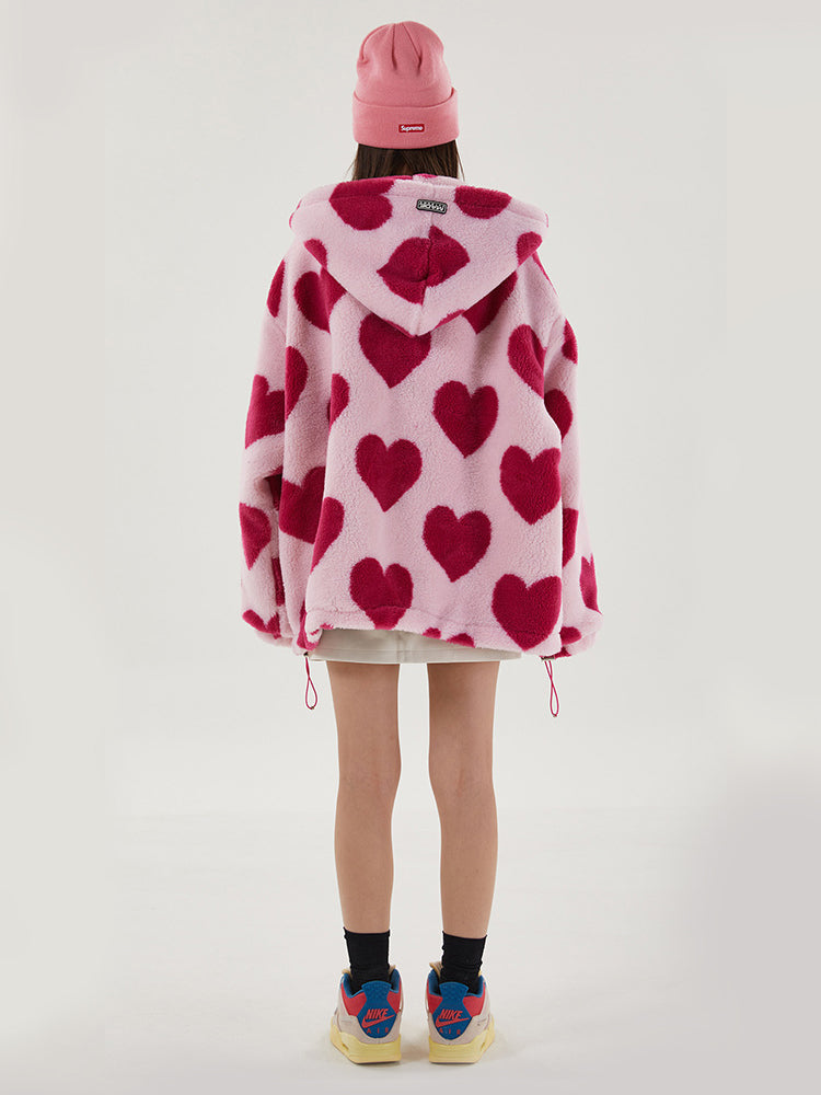 PLUSH HEARTS oversized jacket - Dragon Star