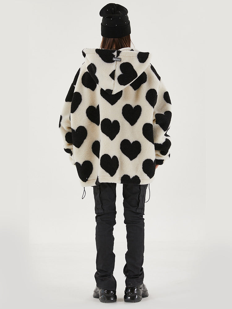 PLUSH HEARTS oversized jacket - Dragon Star
