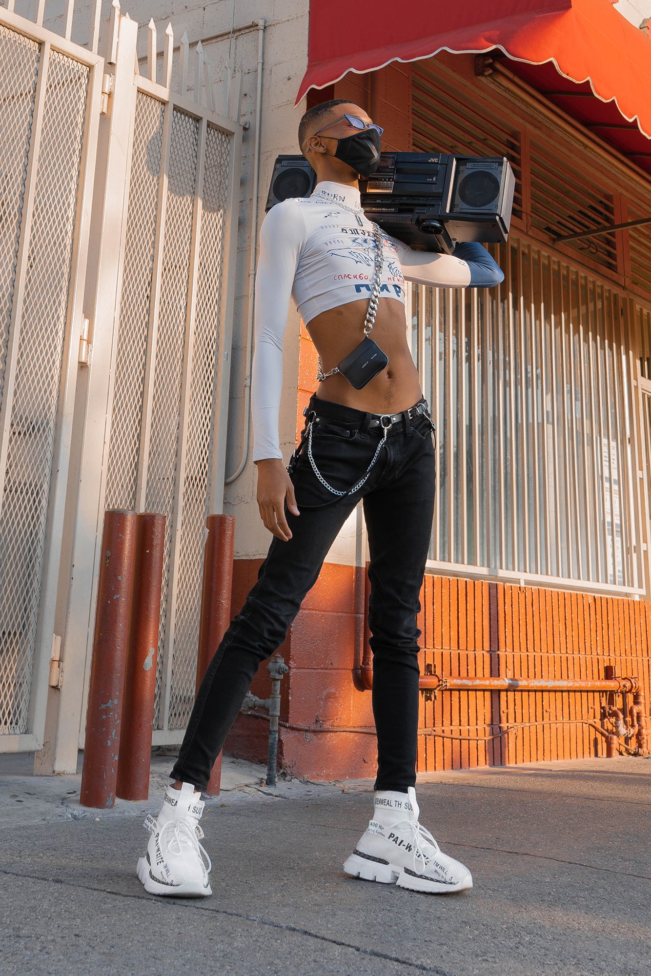 MIR collar crop top - Dragon Star