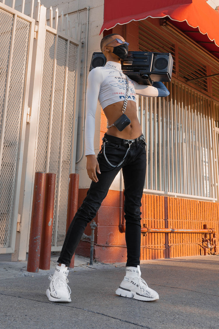 MIR collar crop top - Dragon Star