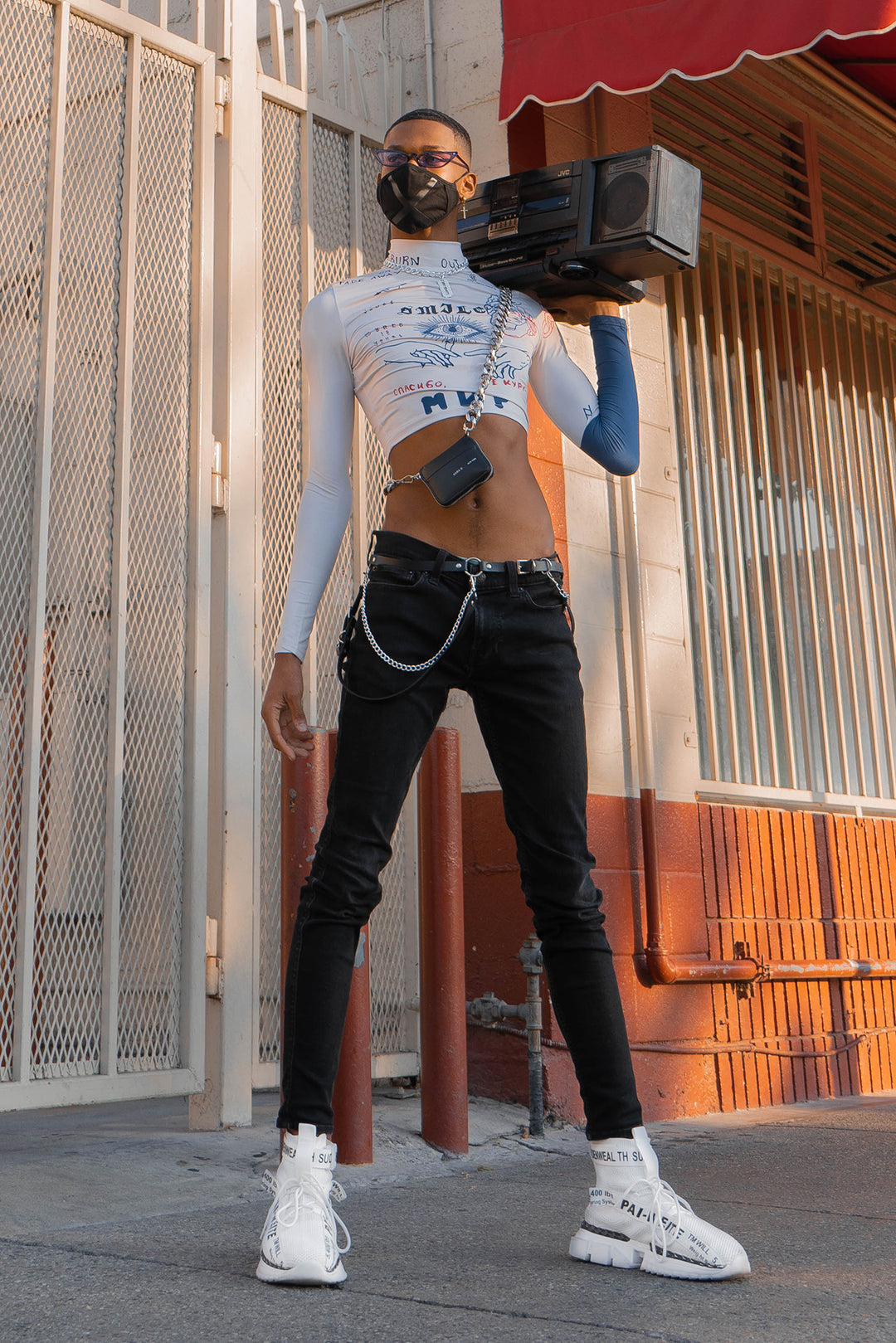 MIR collar crop top - Dragon Star