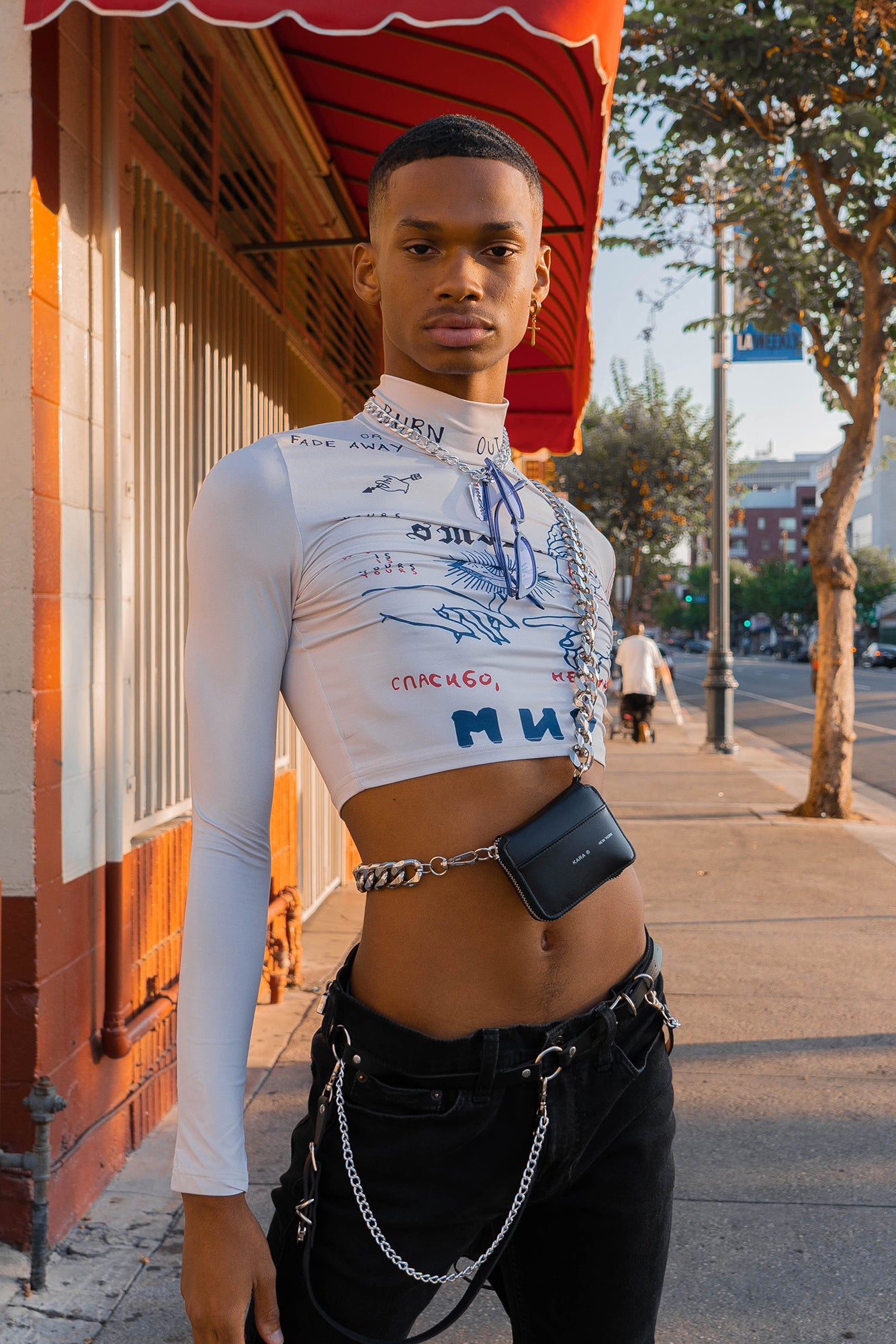 MIR collar crop top - Dragon Star