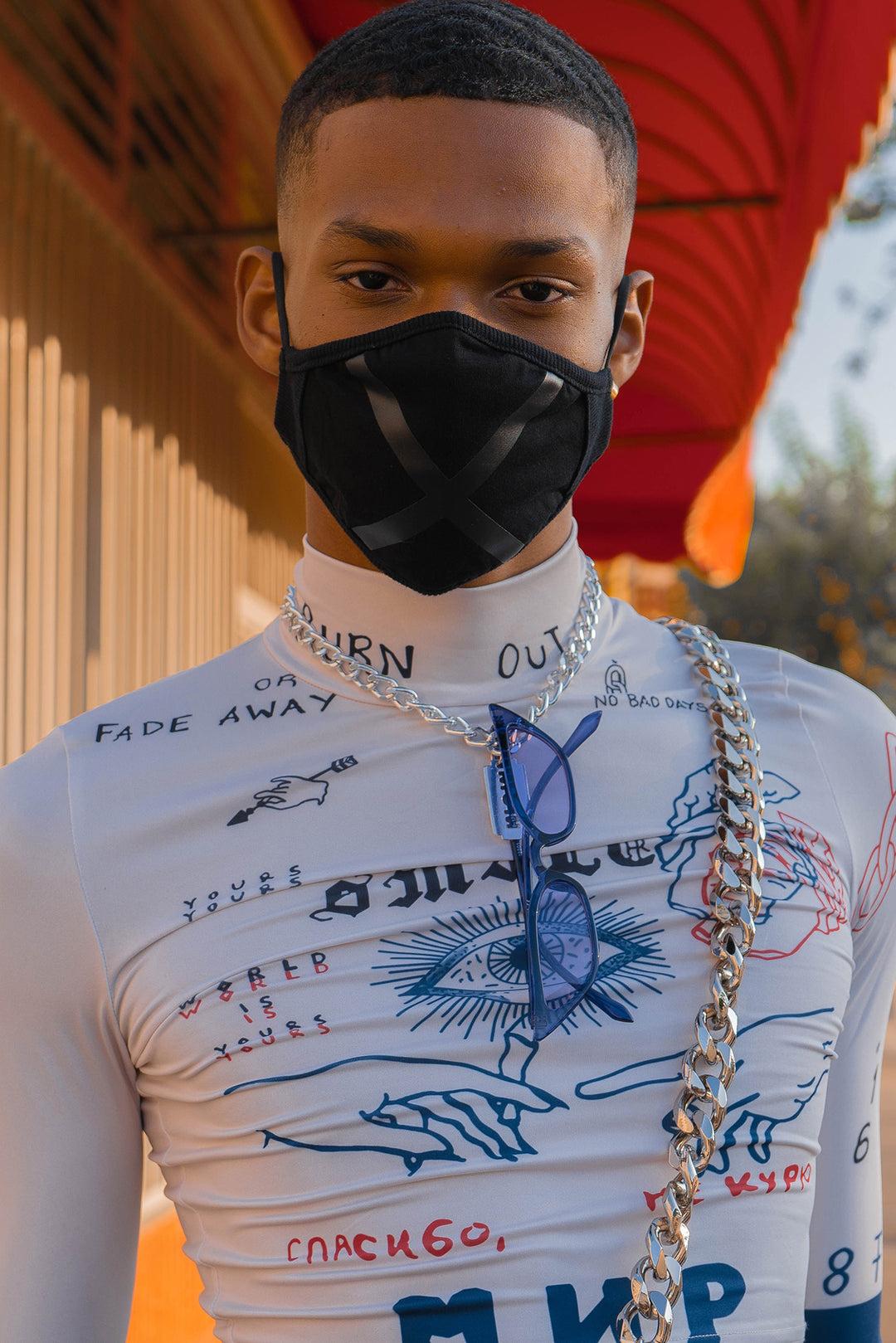 MIR collar crop top - Dragon Star