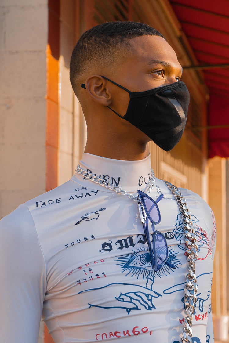 MIR collar crop top - Dragon Star