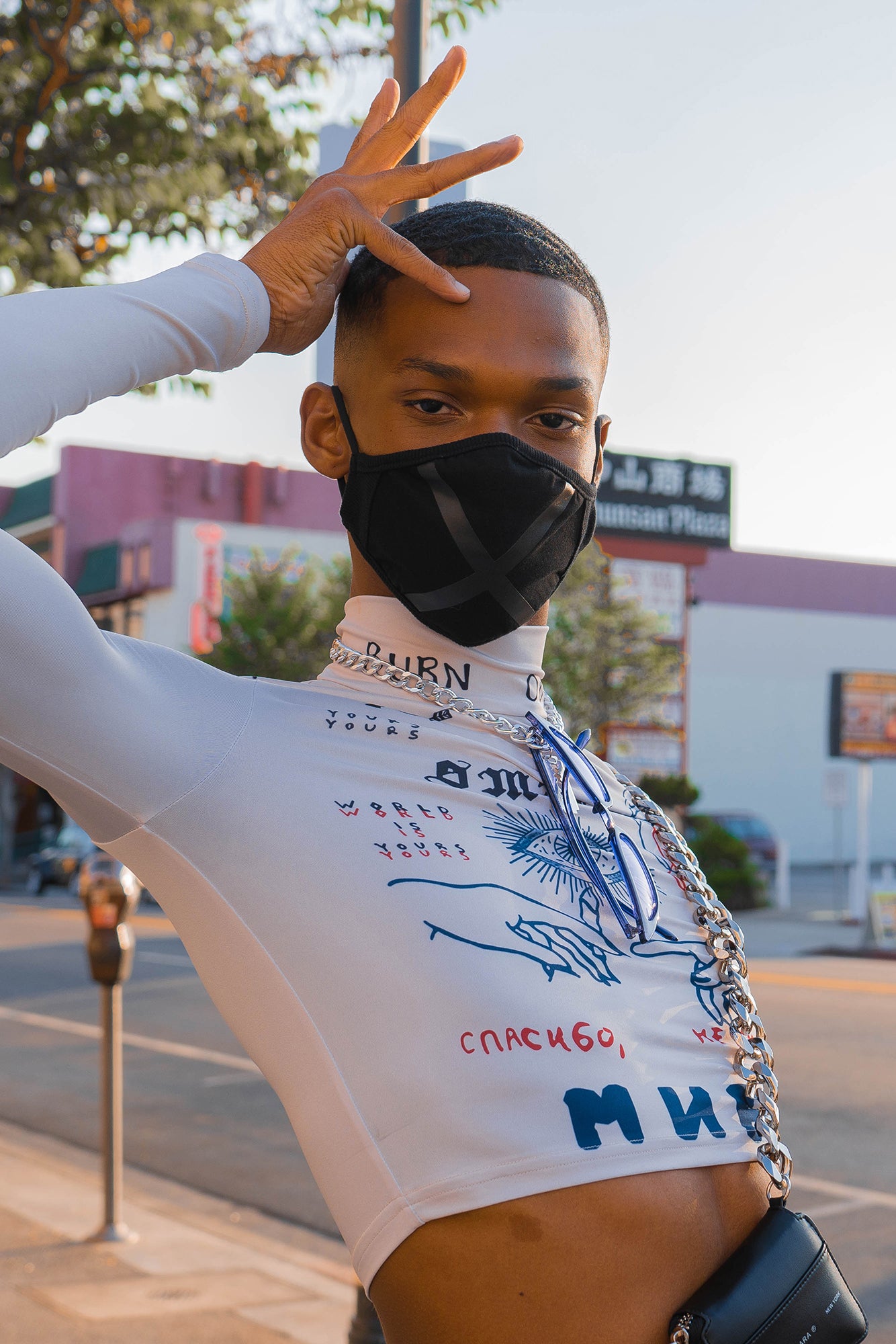 MIR collar crop top – Dragon Star