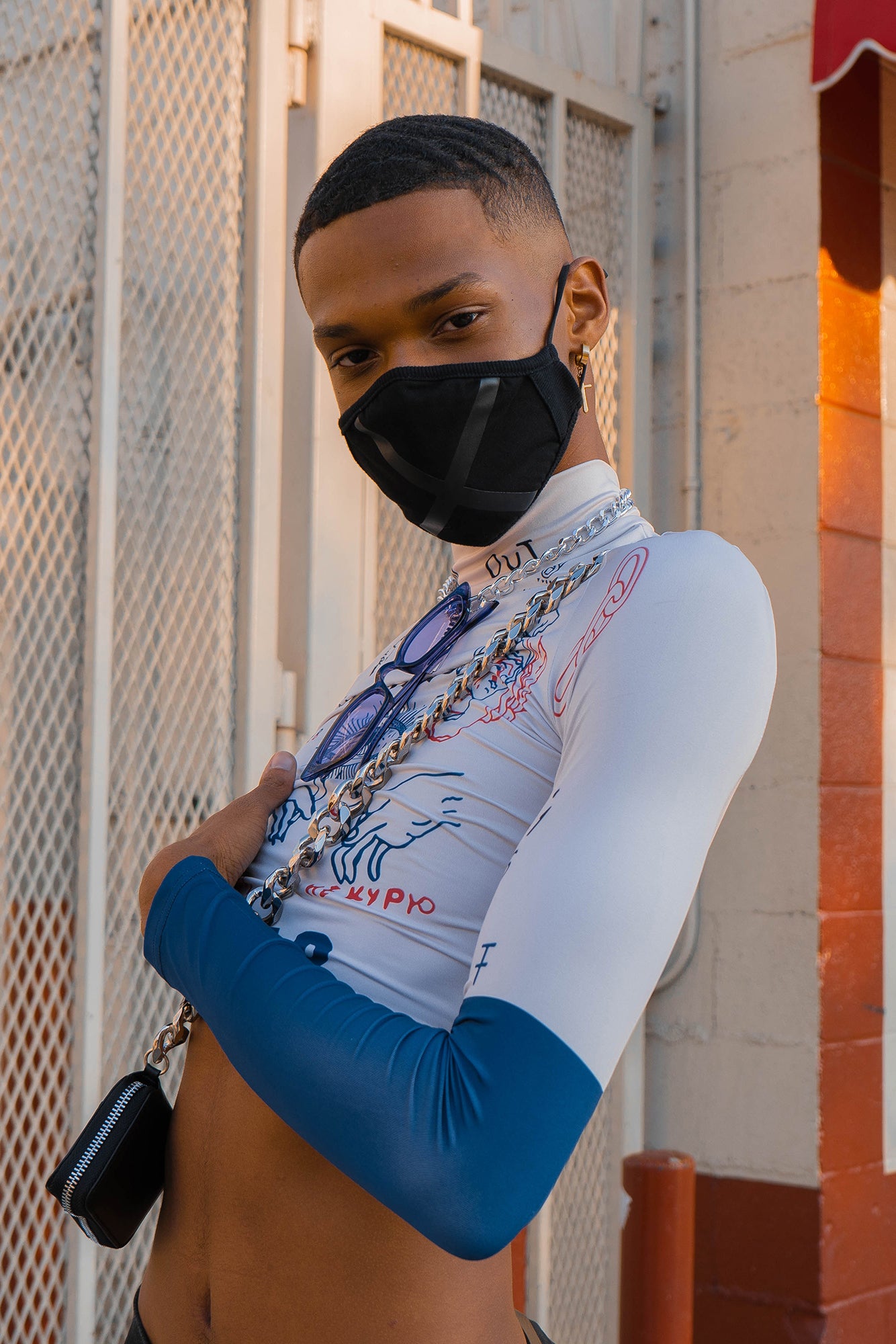 MIR collar crop top - Dragon Star