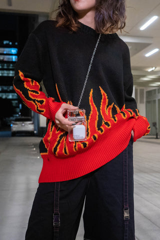 FLAME BLAZE oversized sweater - Dragon Star