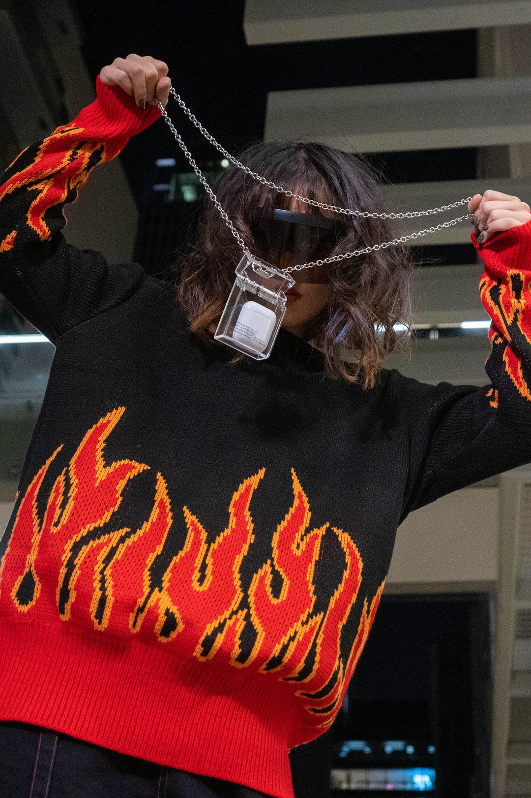 FLAME BLAZE oversized sweater - Dragon Star