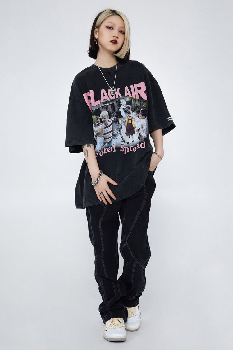 GLOBAL SPREAD tee - Dragon Star