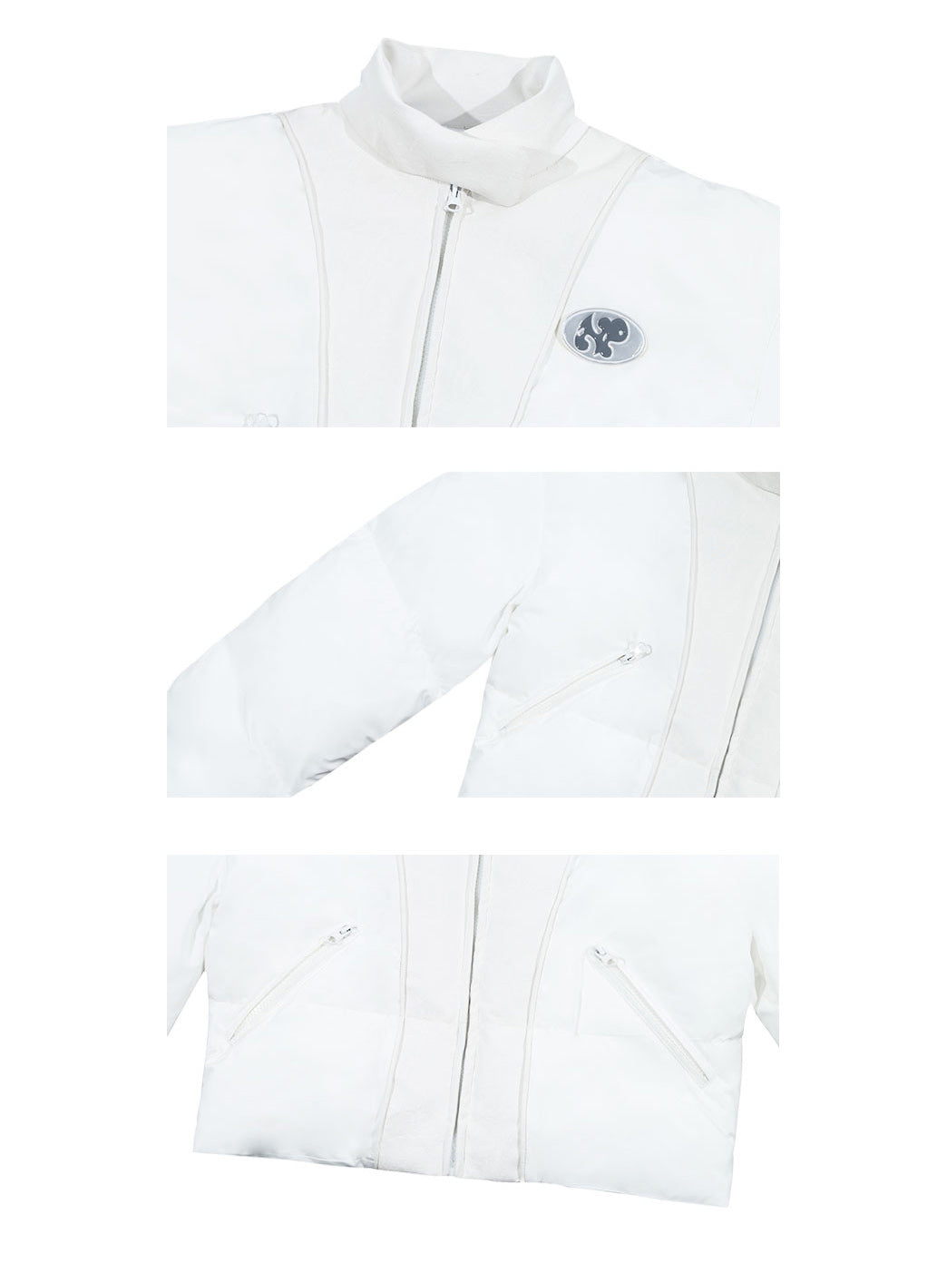 WHITE LAMB padded jacket - Dragon Star