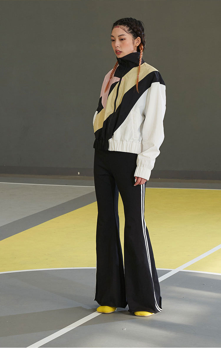 NEXT PASSPORT STAR COLOR BLOCK track jacket, full side-front styling