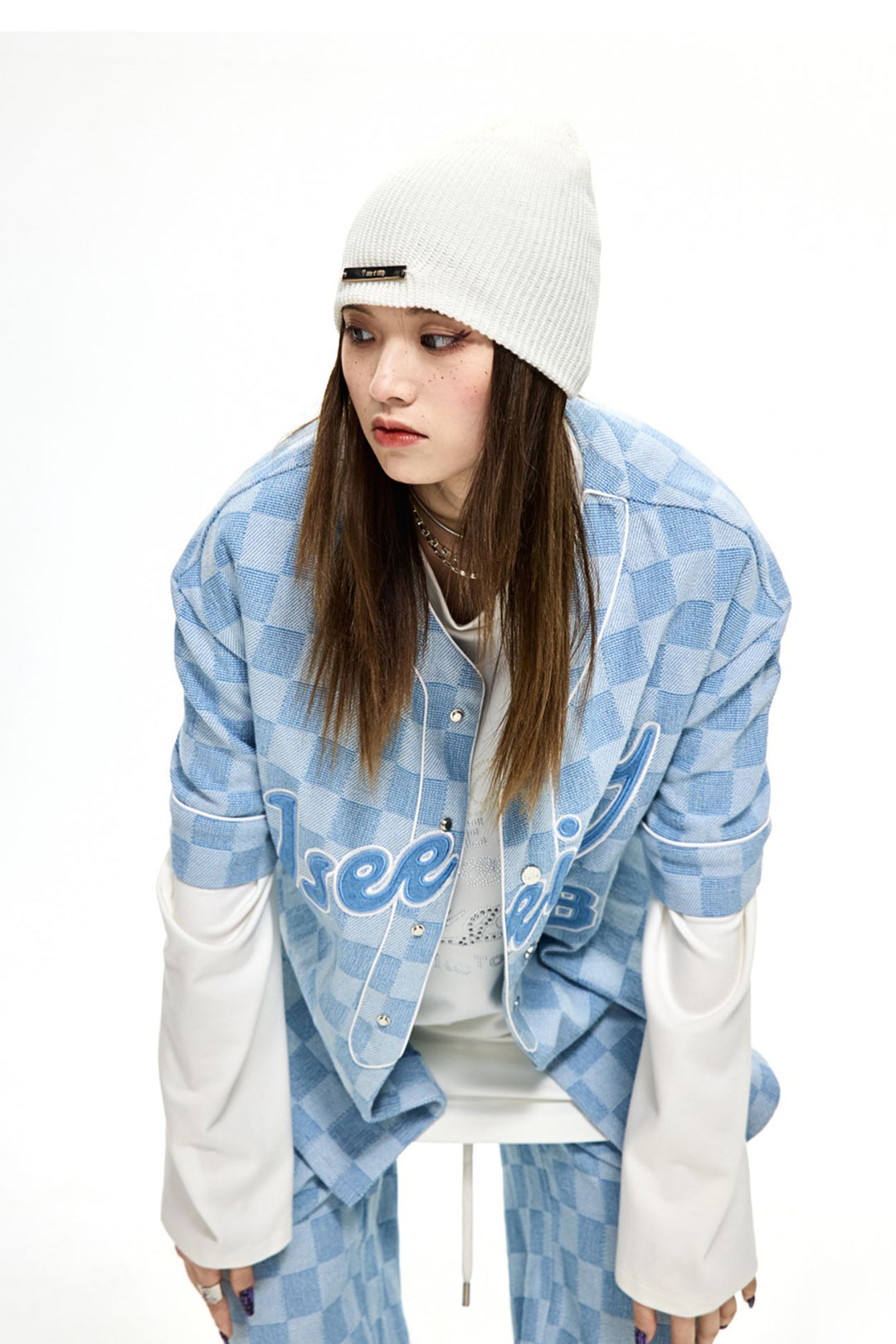Checker Denim Jersey