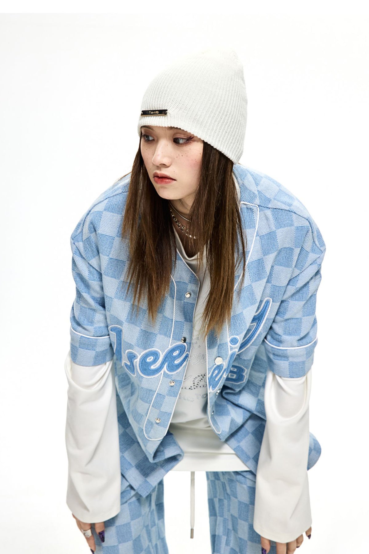 Checker Denim Jersey