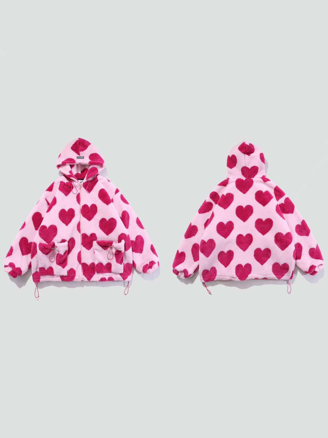 PLUSH HEARTS oversized jacket - Dragon Star