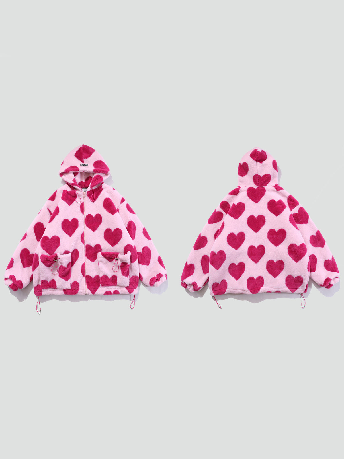 PLUSH HEARTS oversized jacket - Dragon Star
