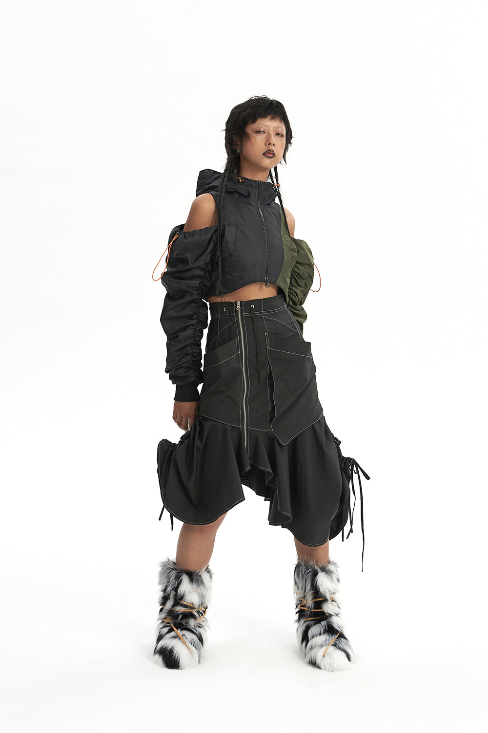 CURFEW REBEL drawstring skirt - Dragon Star