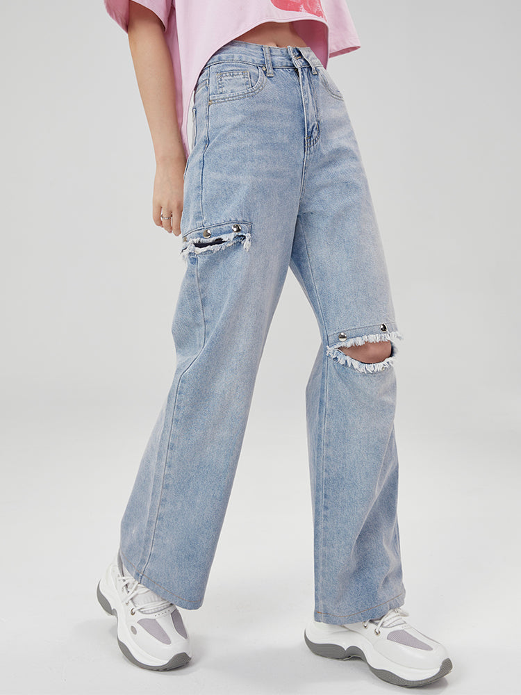 OPEN KNEE jeans - Dragon Star