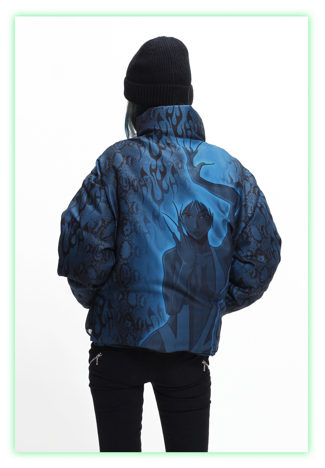 PYTHON FLAME double-sided puffer - Dragon Star