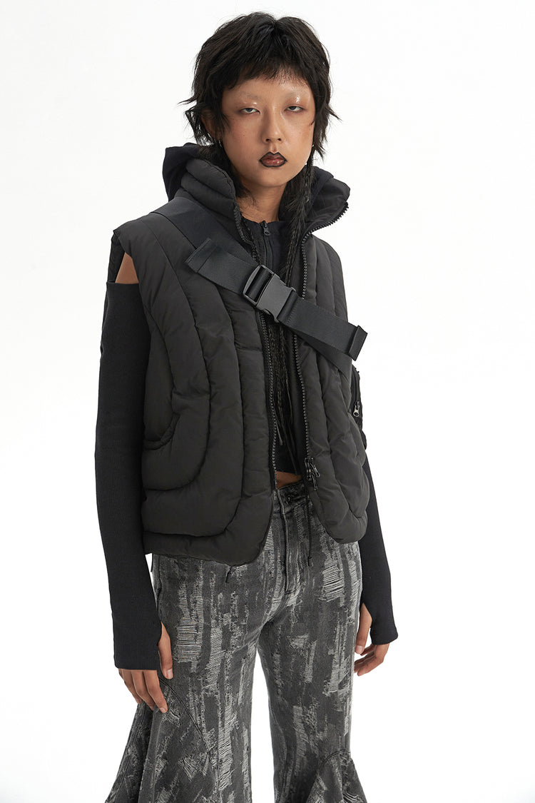 CURFEW REBEL puffer vest - Dragon Star