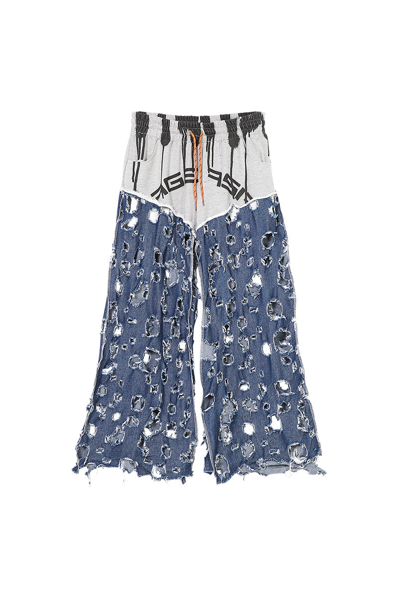 RUGGED low-waisted denim pants - Dragon Star