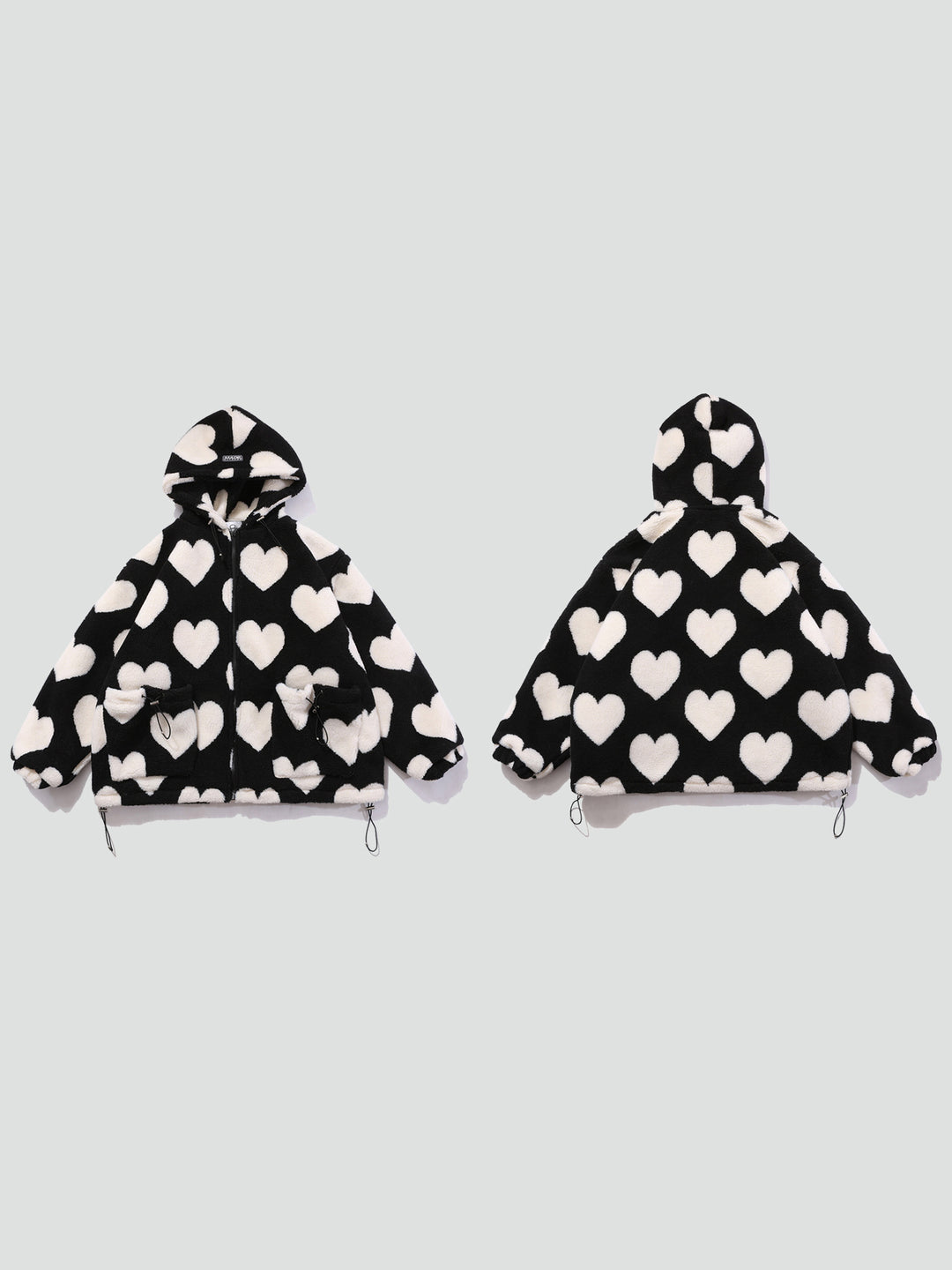 PLUSH HEARTS oversized jacket - Dragon Star