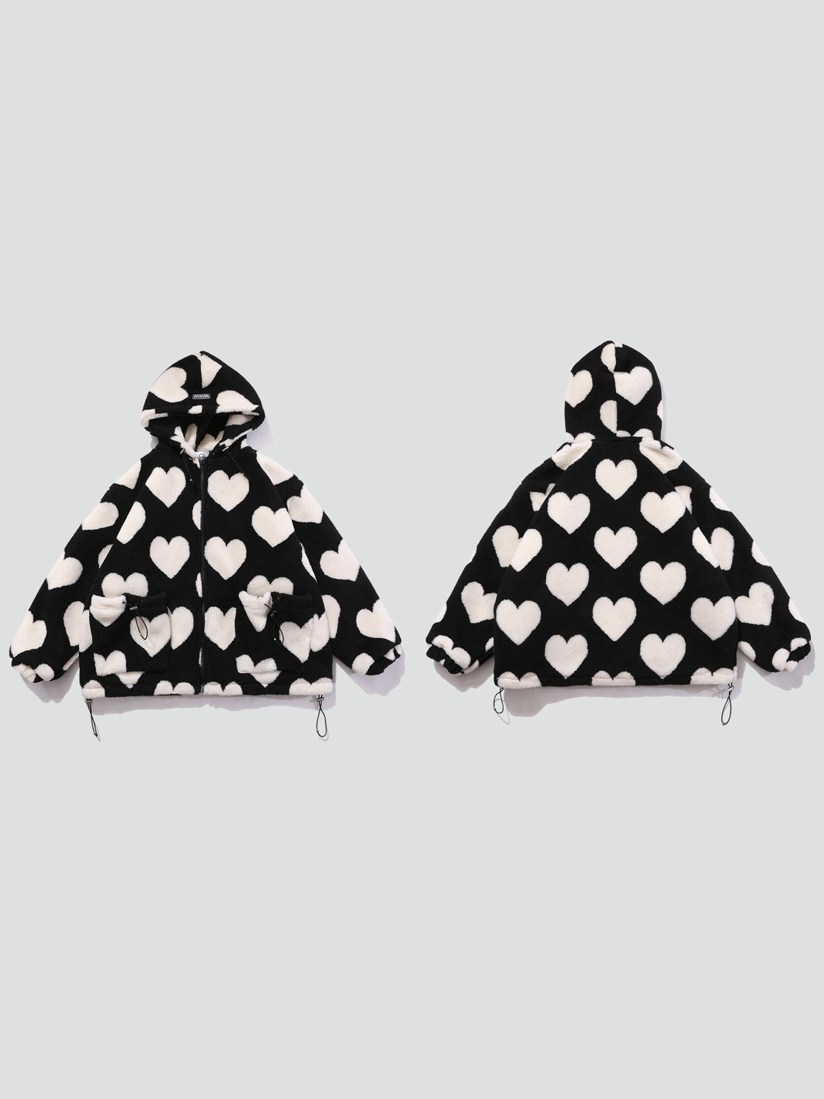 PLUSH HEARTS oversized jacket - Dragon Star