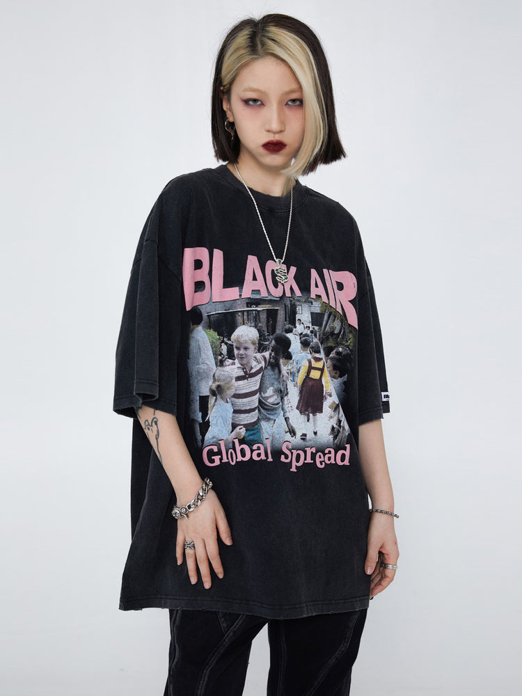 GLOBAL SPREAD tee - Dragon Star